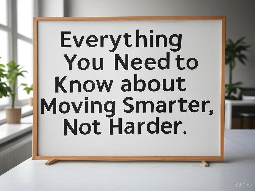 Everything You Need to Know about Moving Smarter, Not Harder