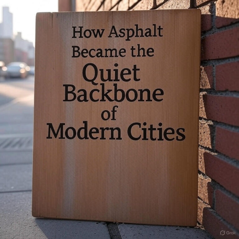 How Asphalt Became the Quiet Backbone of Modern Cities