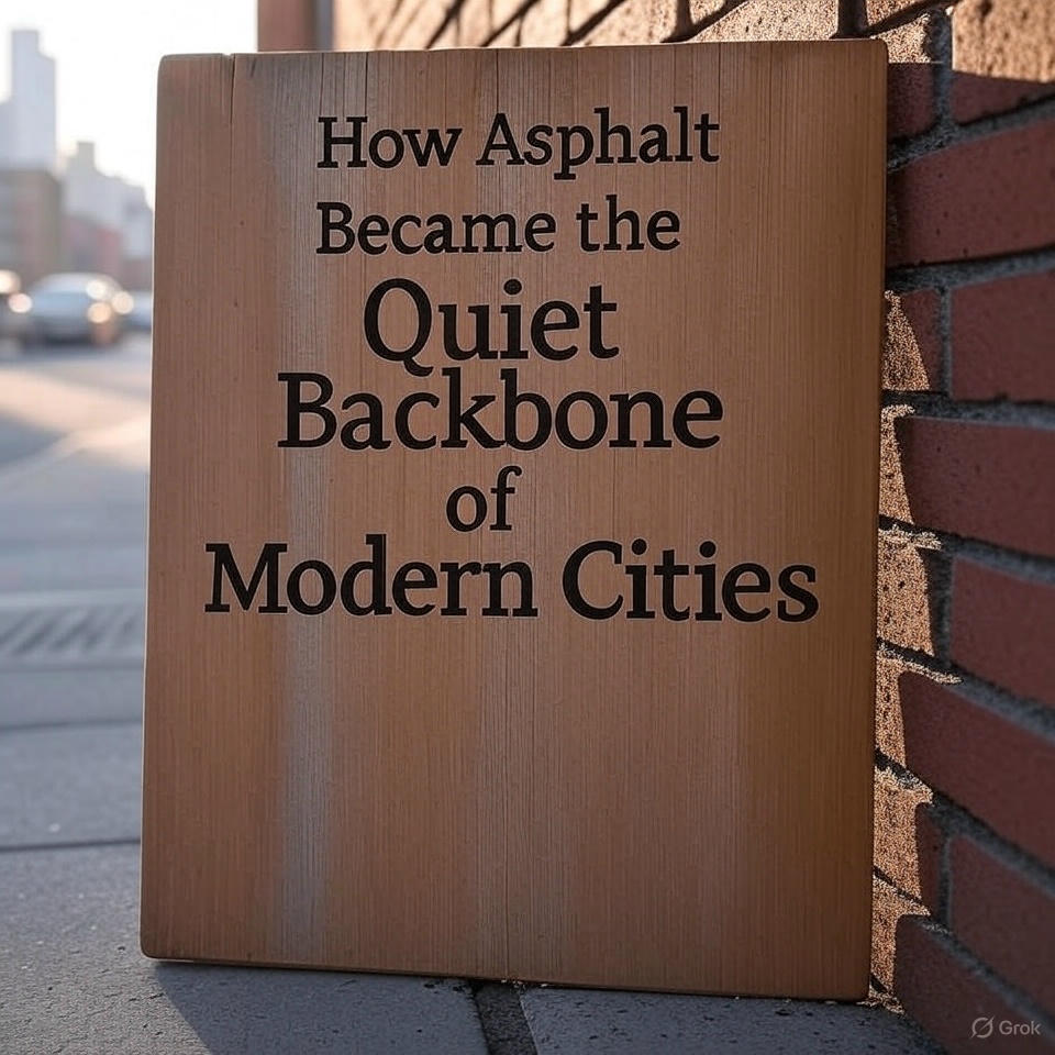 How Asphalt Became the Quiet Backbone of Modern Cities