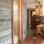 Rustic Look with Wood Paneling and Flooring