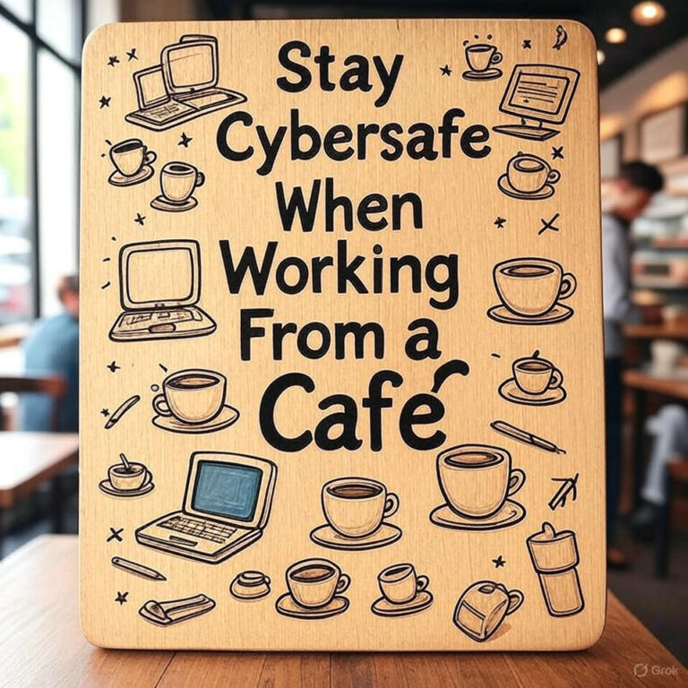 Stay Cybersafe When Working From a Café