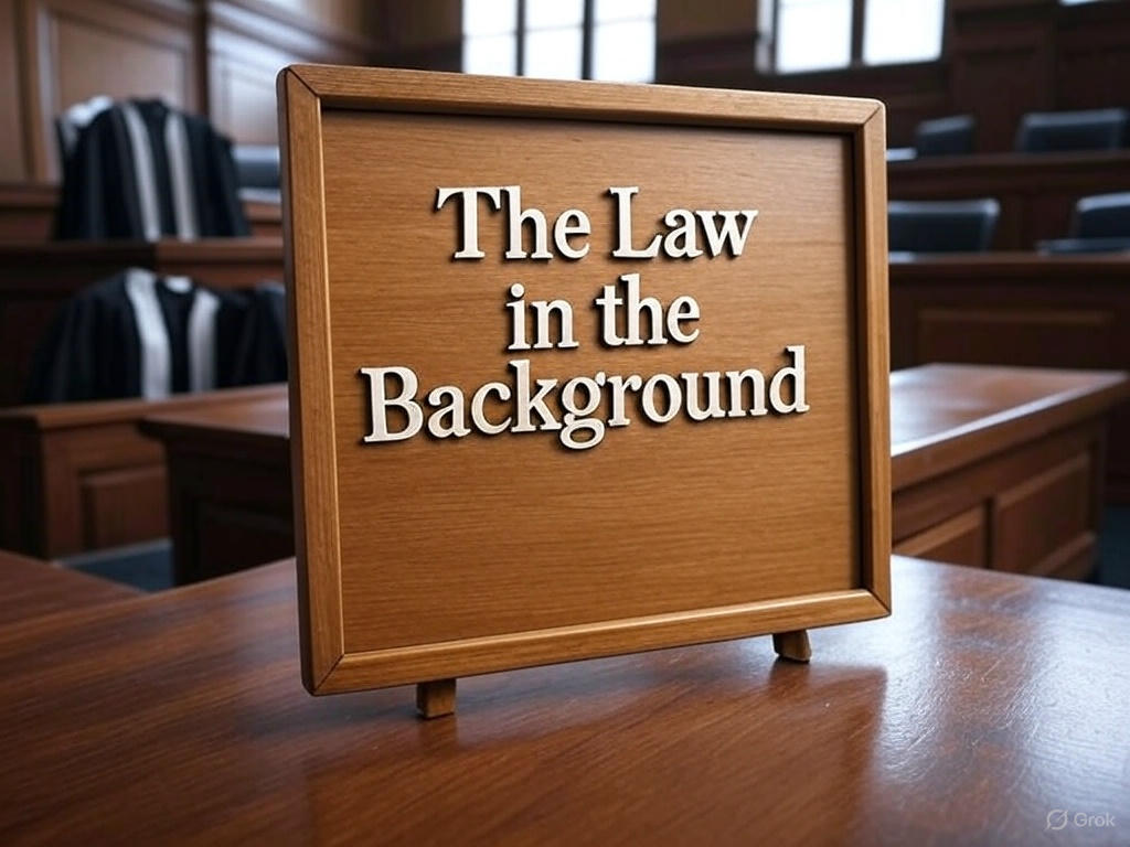 The Law in the Background