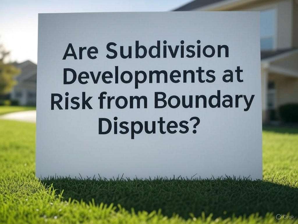 Are Subdivision Developments at Risk from Boundary Disputes?