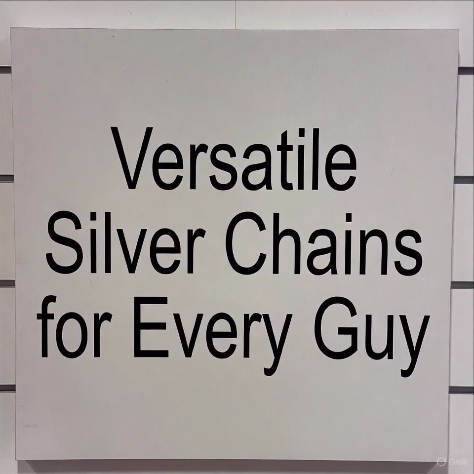 Versatile Silver Chains for Every Guy