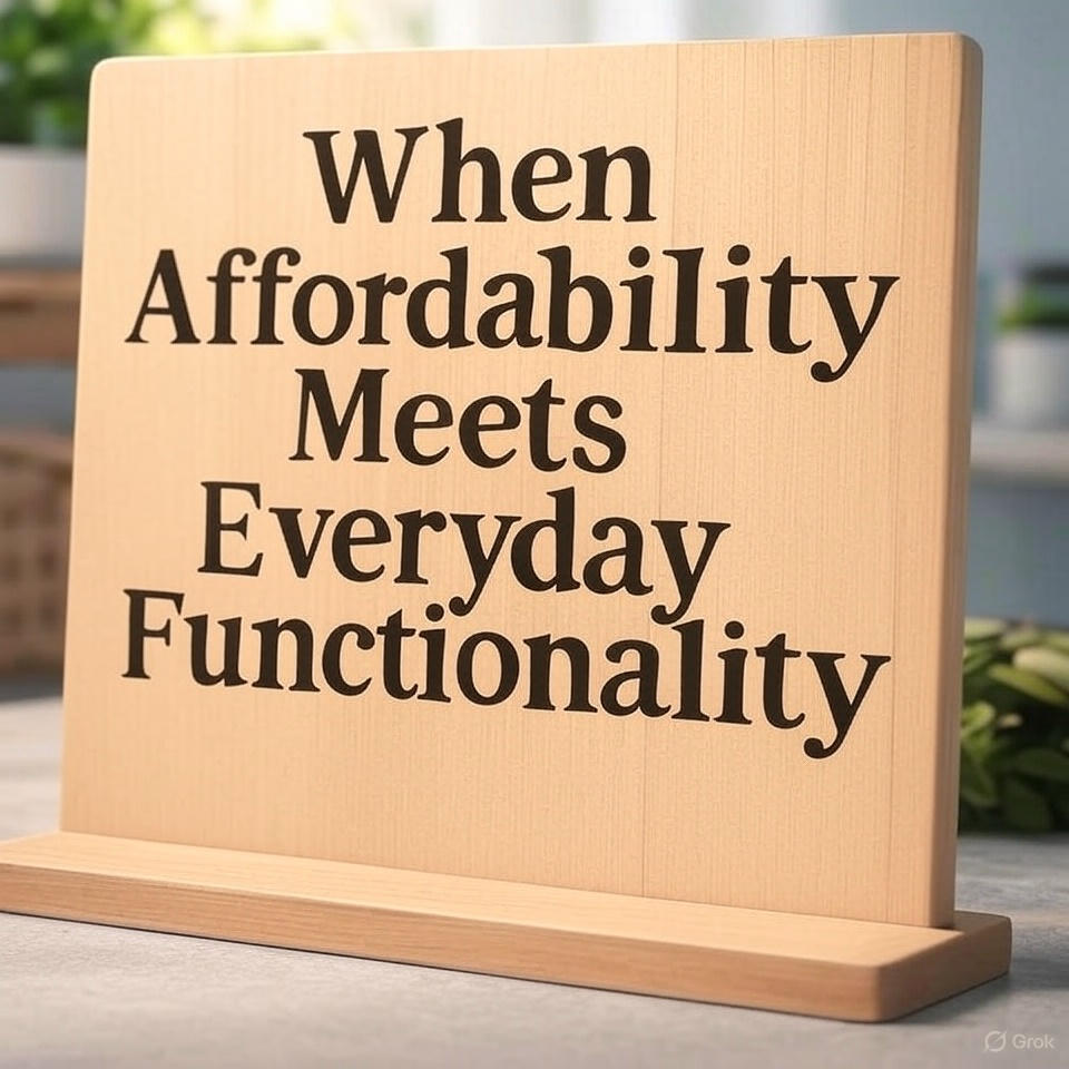 When Affordability Meets Everyday Functionality