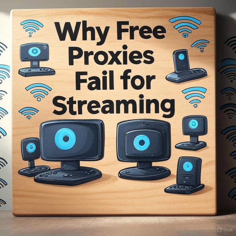 Why Free Proxies Fail for Streaming