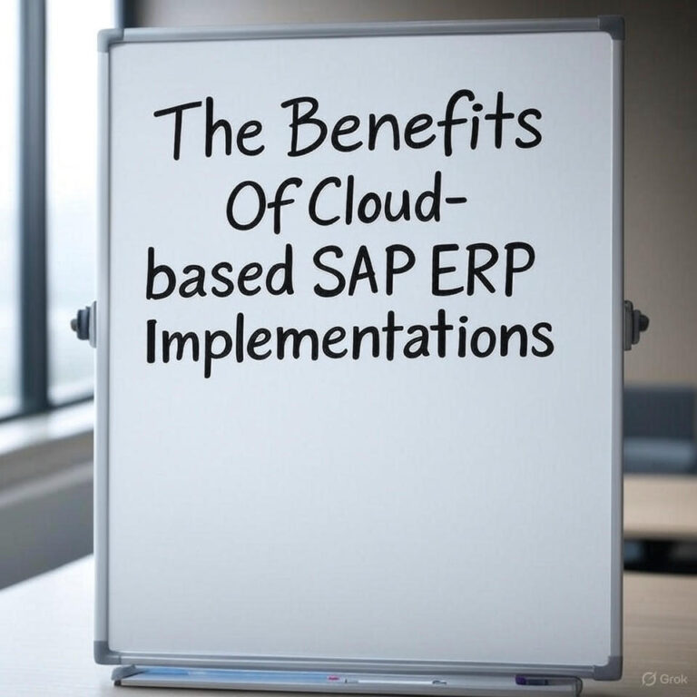 The Benefits Of Cloudbased SAP ERP Implementations