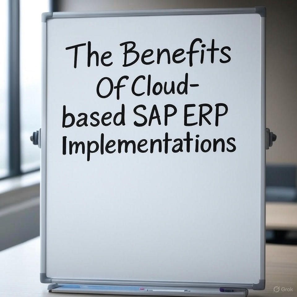 The Benefits Of Cloudbased SAP ERP Implementations