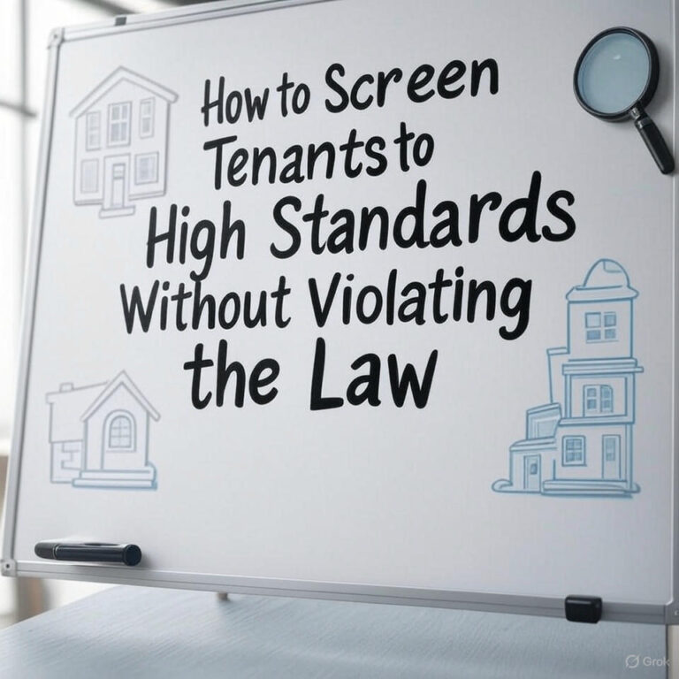 How to Screen Tenants to High Standards Without Violating the Law