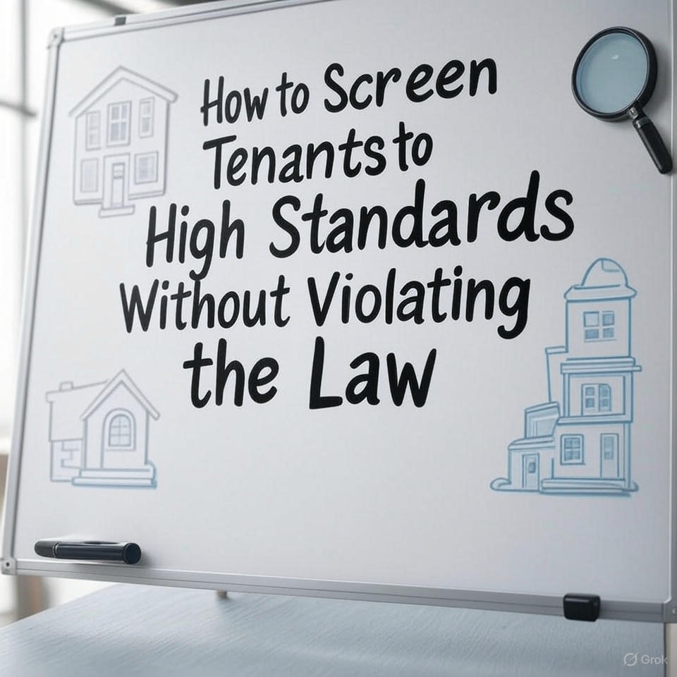 How to Screen Tenants to High Standards Without Violating the Law