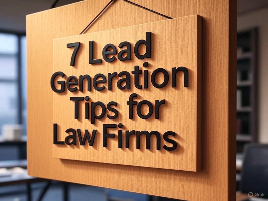 7 Lead Generation Tips for Law Firms