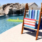 Pool Towel Rack