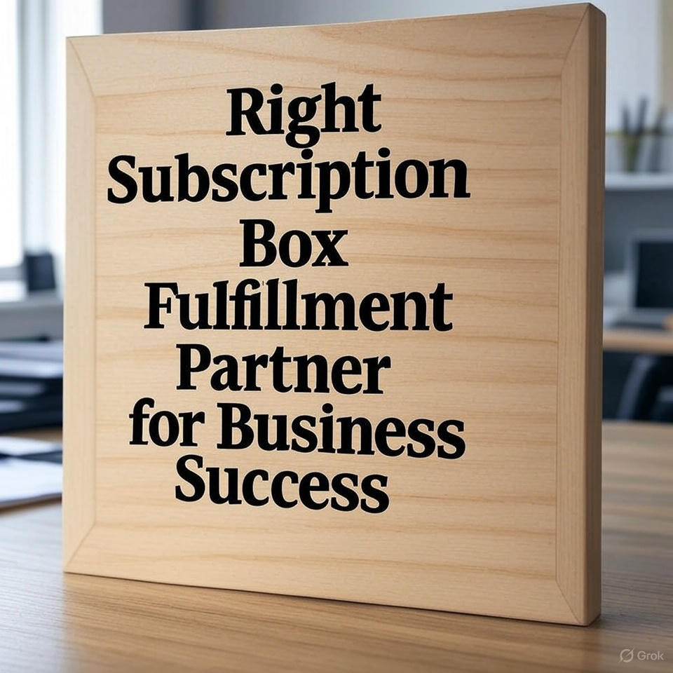 Right Subscription Box Fulfillment Partner for Business Success