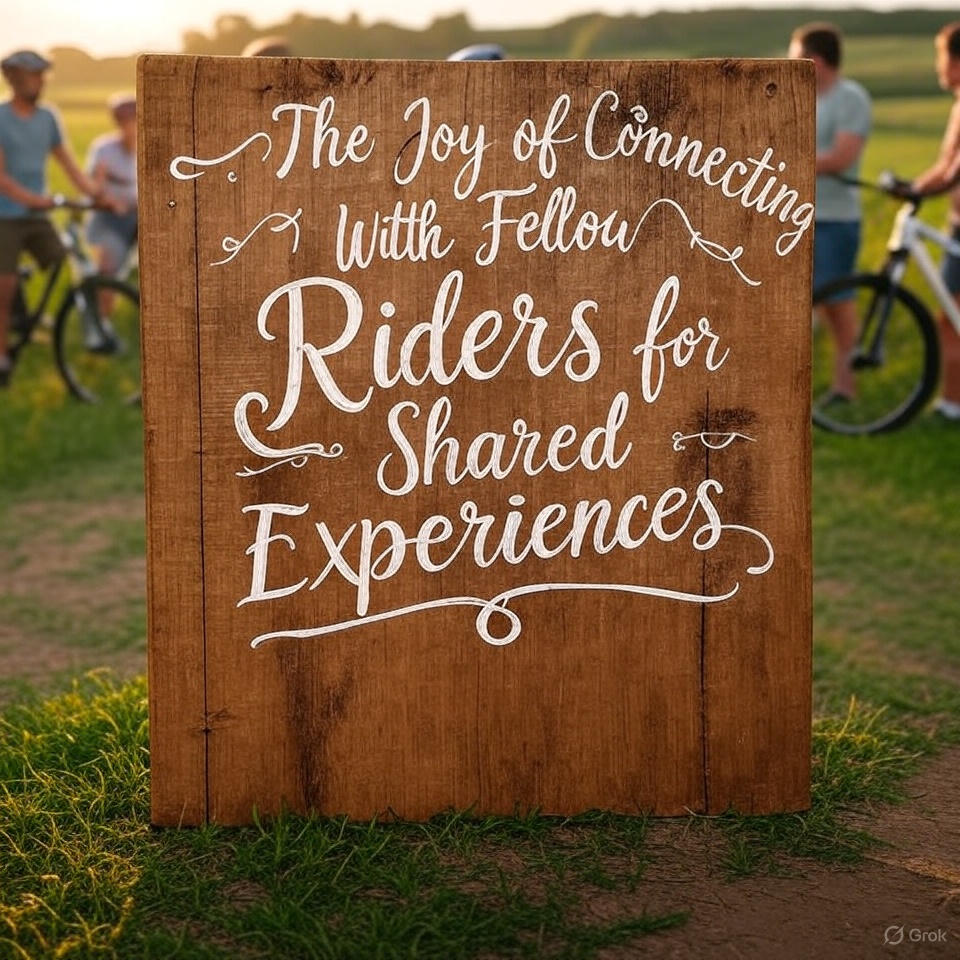 The Joy of Connecting With Fellow Riders for Shared Experiences