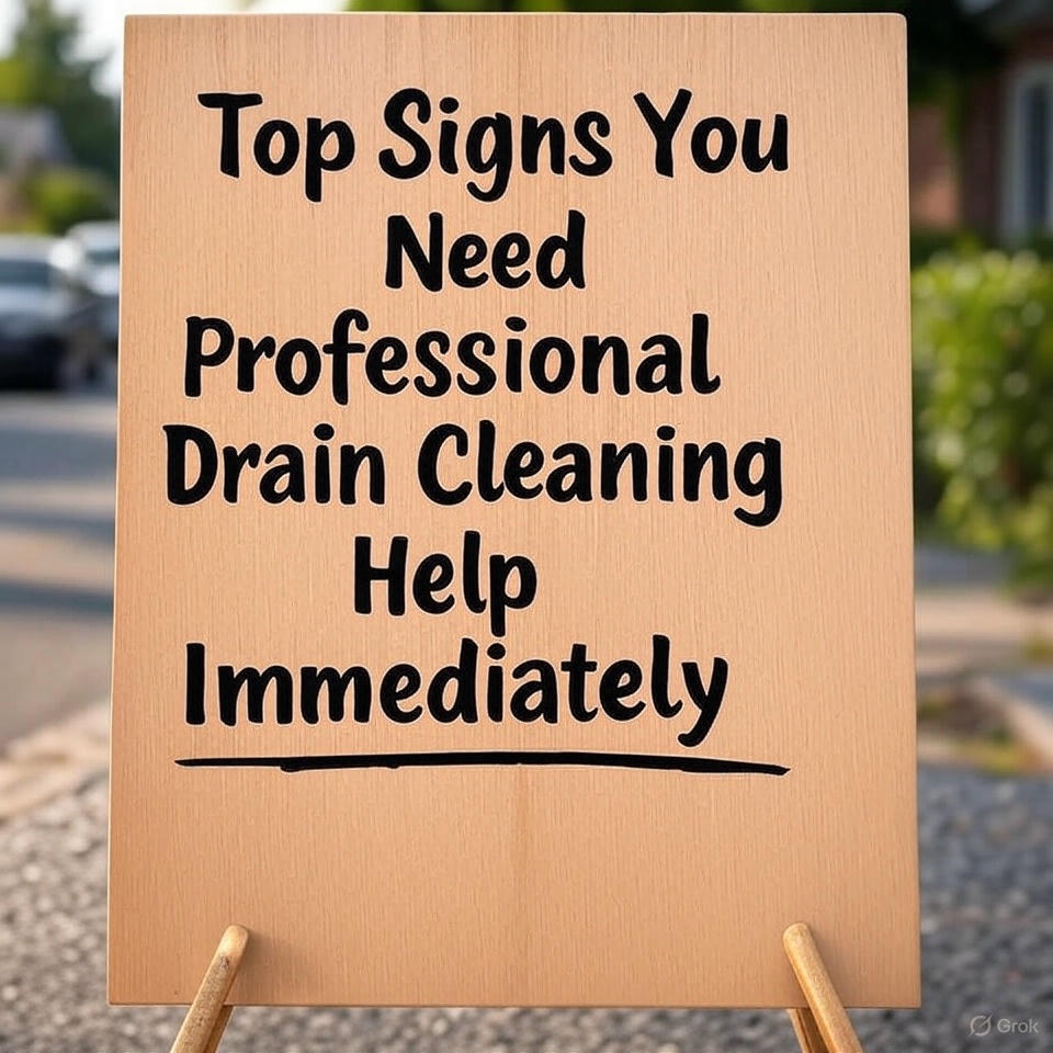 Top Signs You Need Professional Drain Cleaning Help Immediately