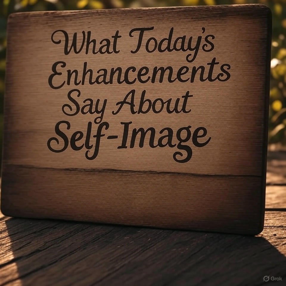 What Today's Enhancements Say About Self-Image