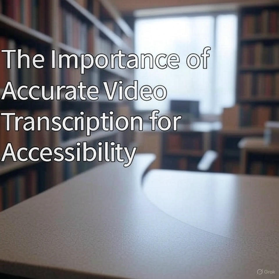 The Importance of Accurate Video Transcription for Accessibility