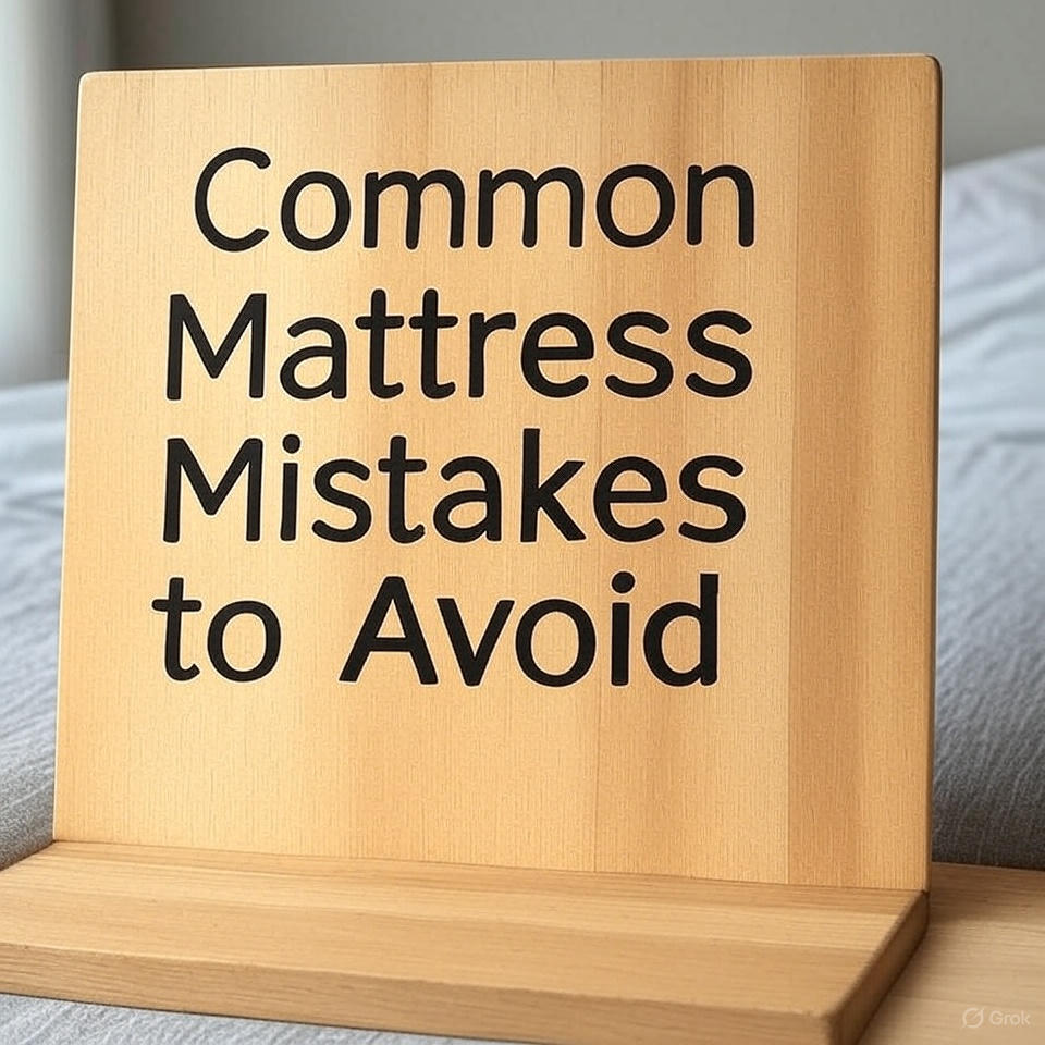 Common Mattress Mistakes to Avoid
