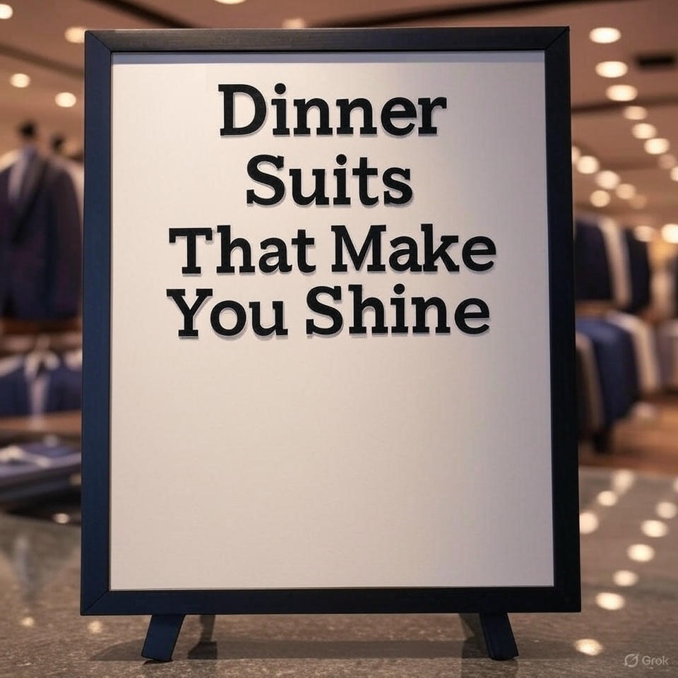Dinner Suits That Make You Shine