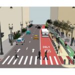 Colored Bike and Bus Lanes
