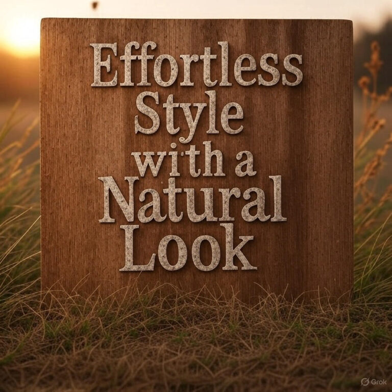 Effortless Style with a Natural Look