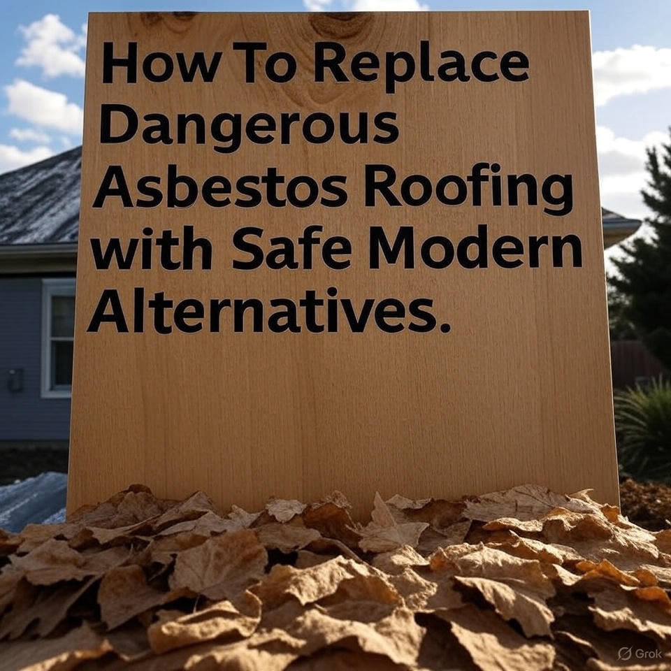 How To Replace Dangerous Asbestos Roofing with Safe Modern Alternatives 