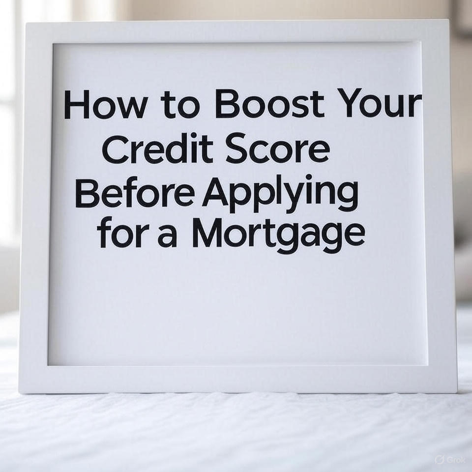 How to Boost Your Credit Score Before Applying for a Mortgage