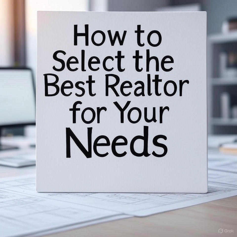 How to Select the Best Realtor for Your Needs