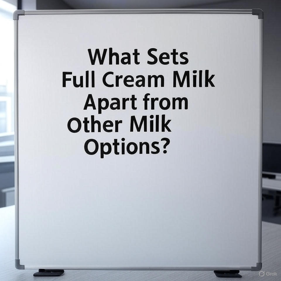 What Sets Full Cream Milk Apart from Other Milk Options
