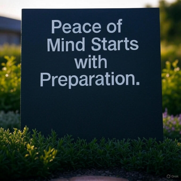 Peace of Mind Starts with Preparation