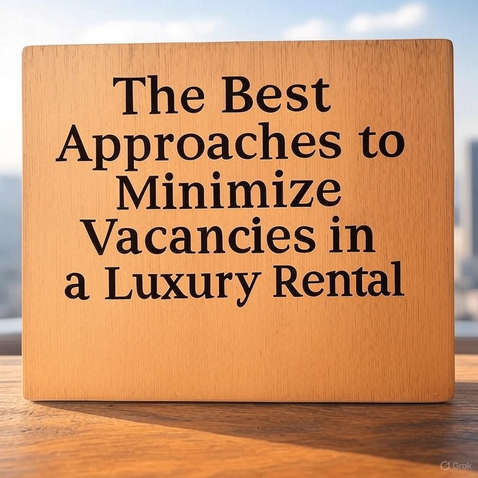 The Best Approaches to Minimize Vacancies in a Luxury Rental