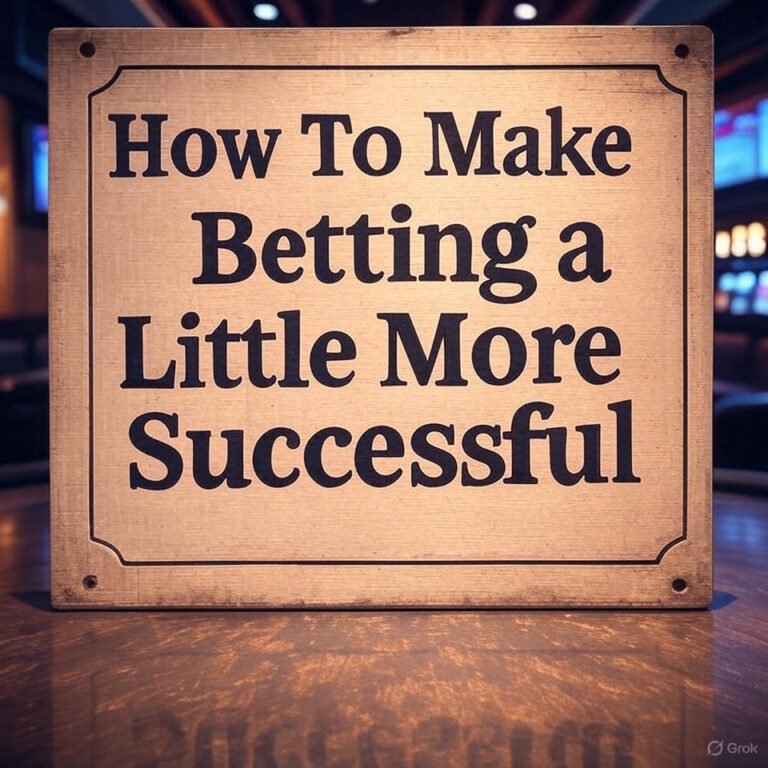 How To Make Betting a Little More Successful