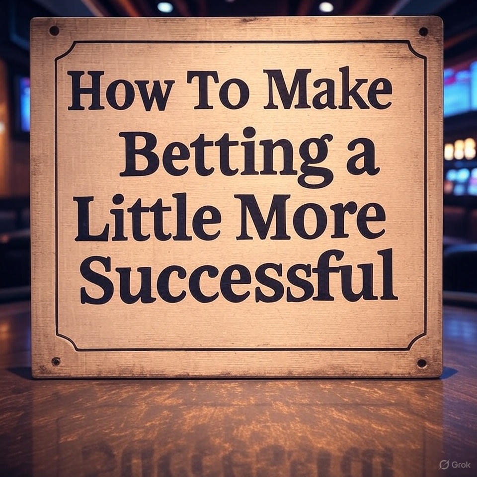 How To Make Betting a Little More Successful