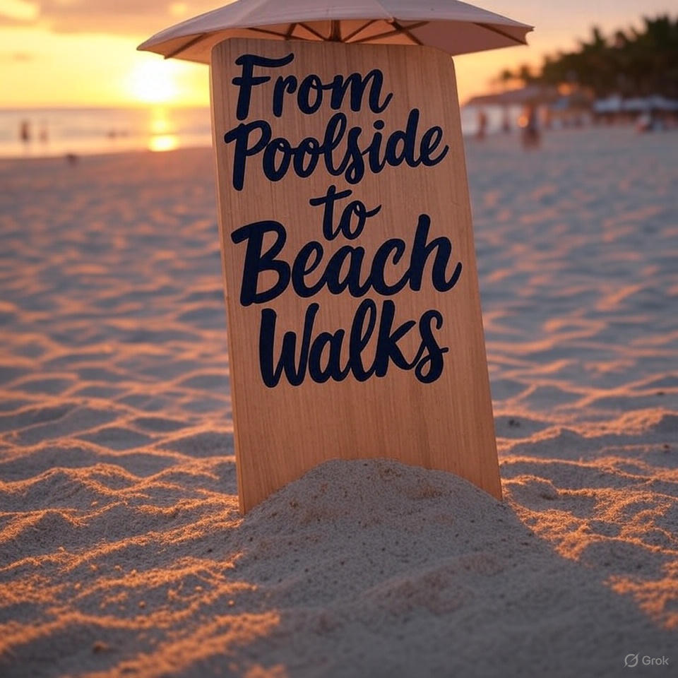 From Poolside to Beach Walks
