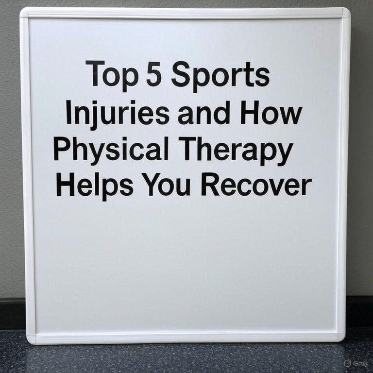 Top 5 Sports Injuries and How Physical Therapy Helps You Recover