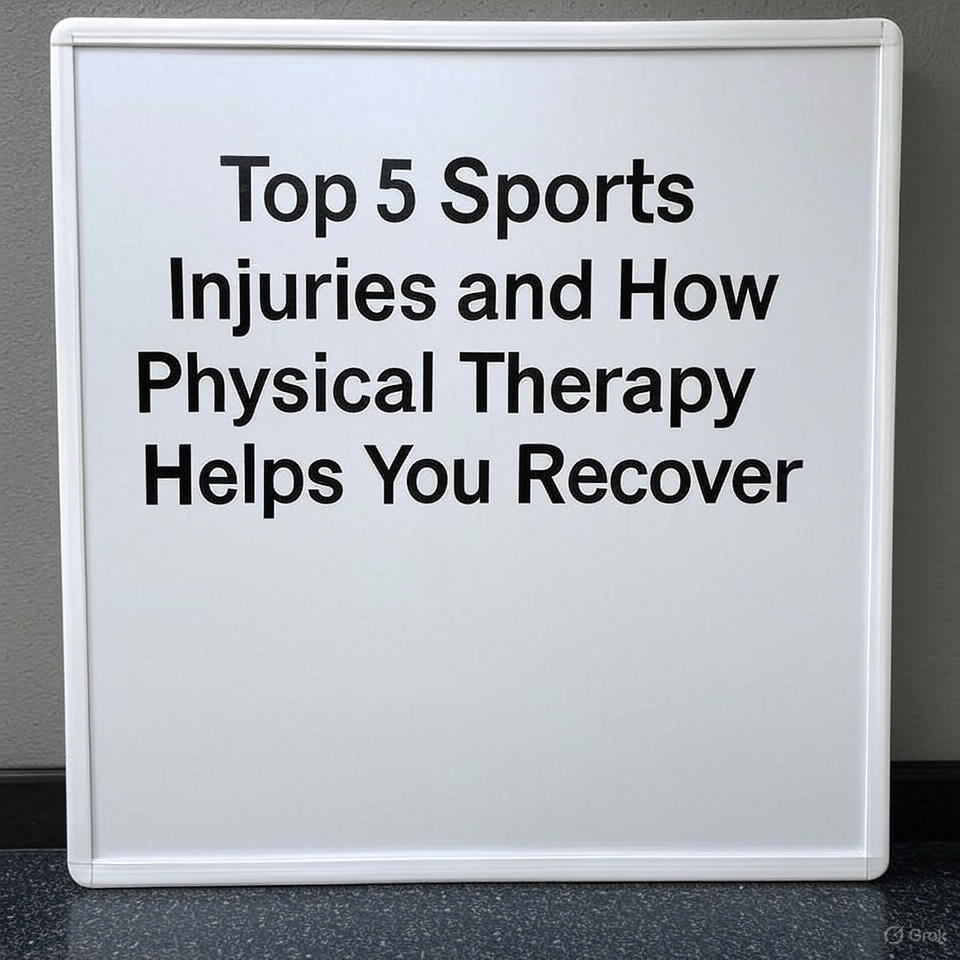 Top 5 Sports Injuries and How Physical Therapy Helps You Recover