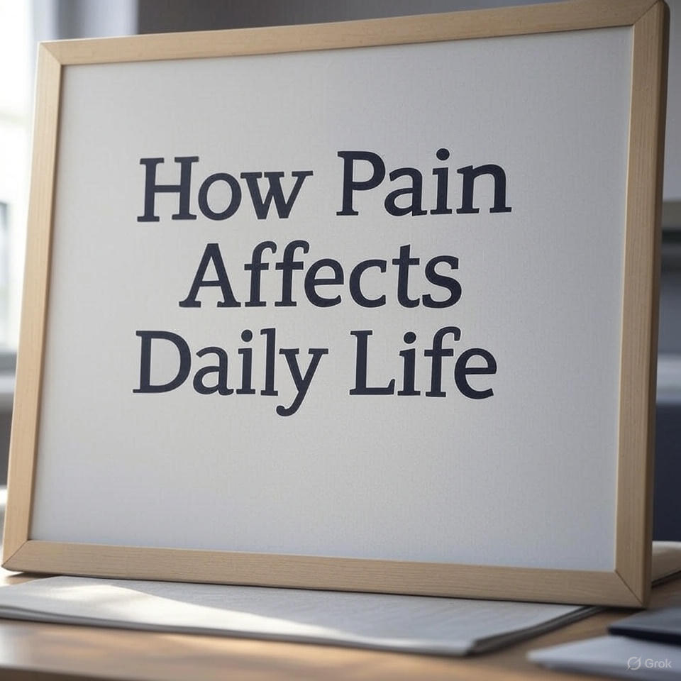 How Pain Affects Daily Life