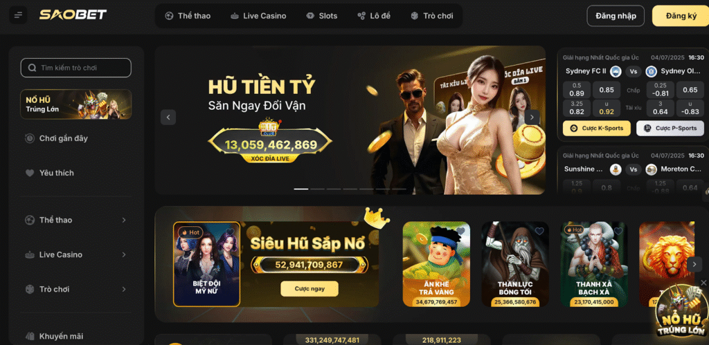 Saobet is the leading online betting house today.