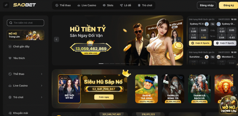 Saobet is the leading online betting house today.
