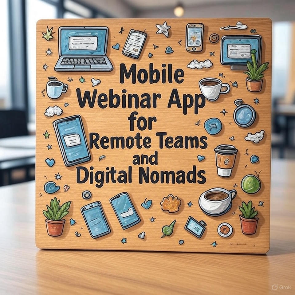 Mobile Webinar App for Remote Teams and Digital Nomads
