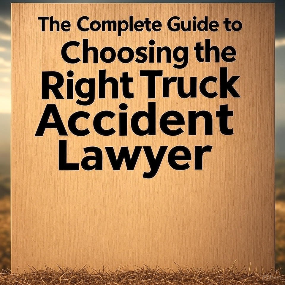 The Complete Guide to Choosing the Right Truck Accident Lawyer