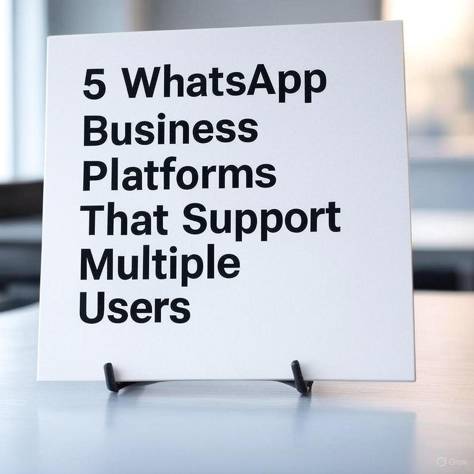 5 WhatsApp Business Platforms That Support Multiple Users
