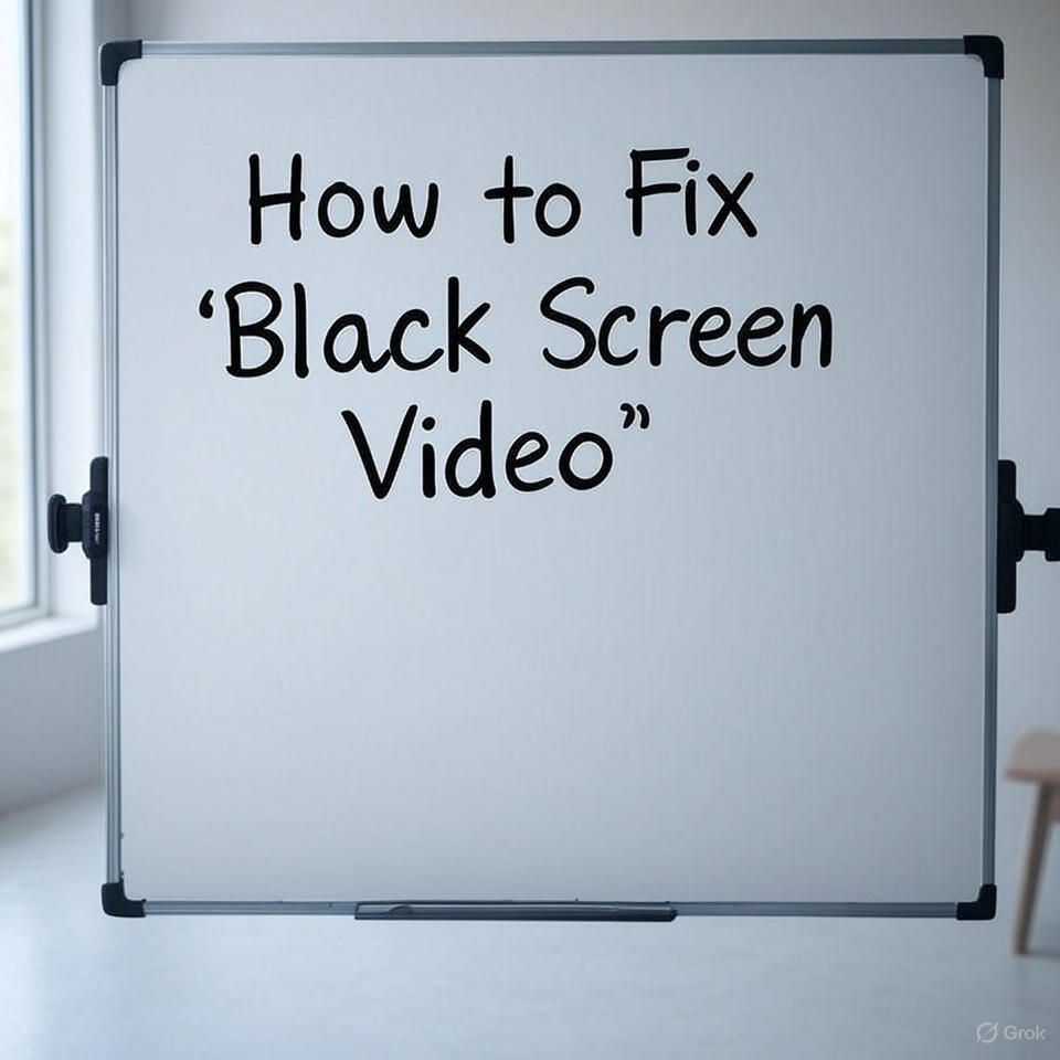 How to Fix Black Screen Video