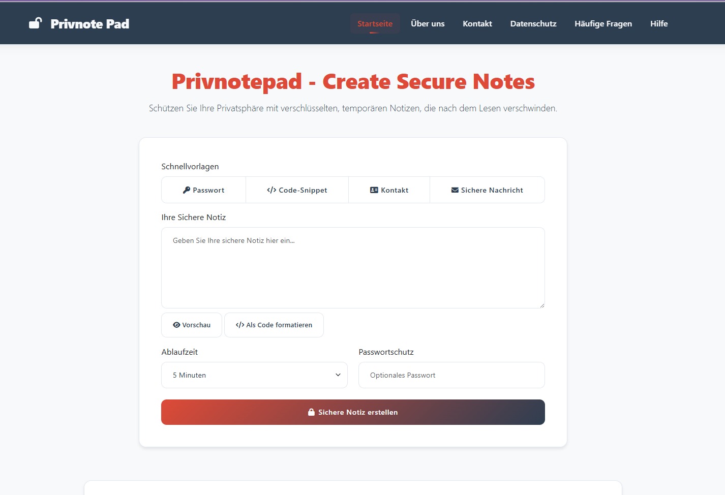 Privnotepad