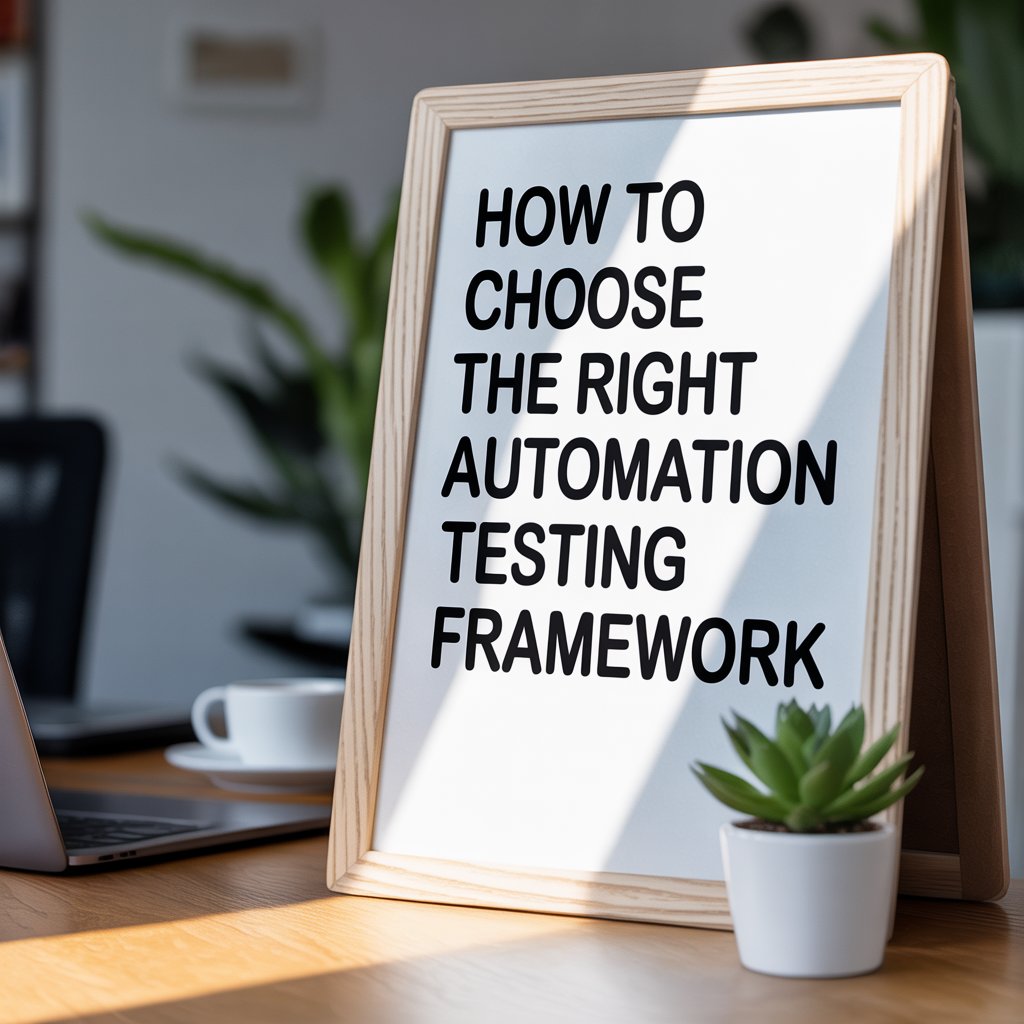 How to Choose the Right Automation Testing Framework