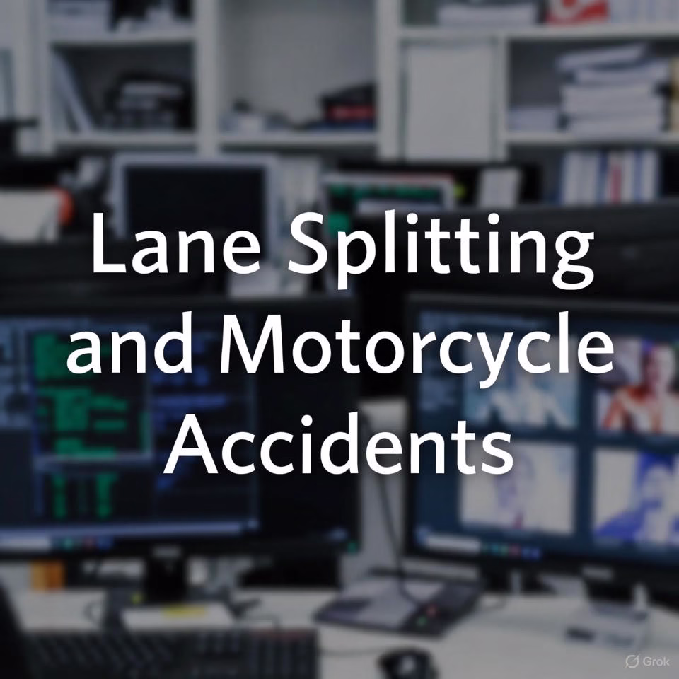Lane Splitting and Motorcycle Accidents