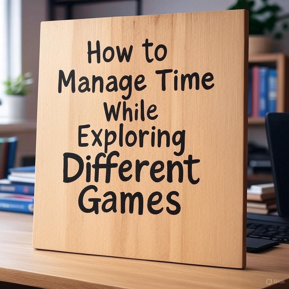 How to Manage Time While Exploring Different Games