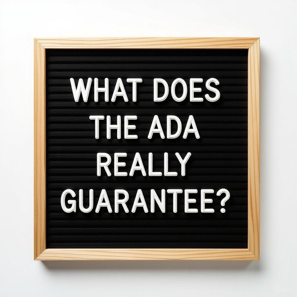 What Does the ADA Really Guarantee?