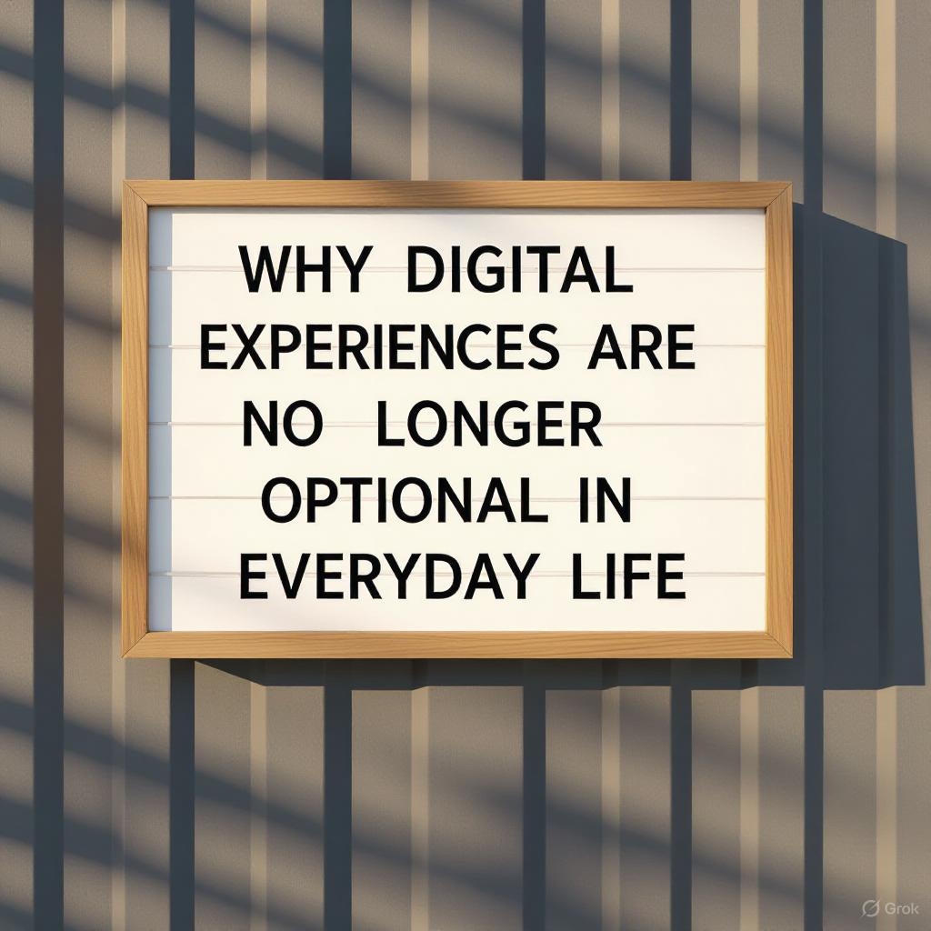 Why Digital Experiences Are No Longer Optional in Everyday Life