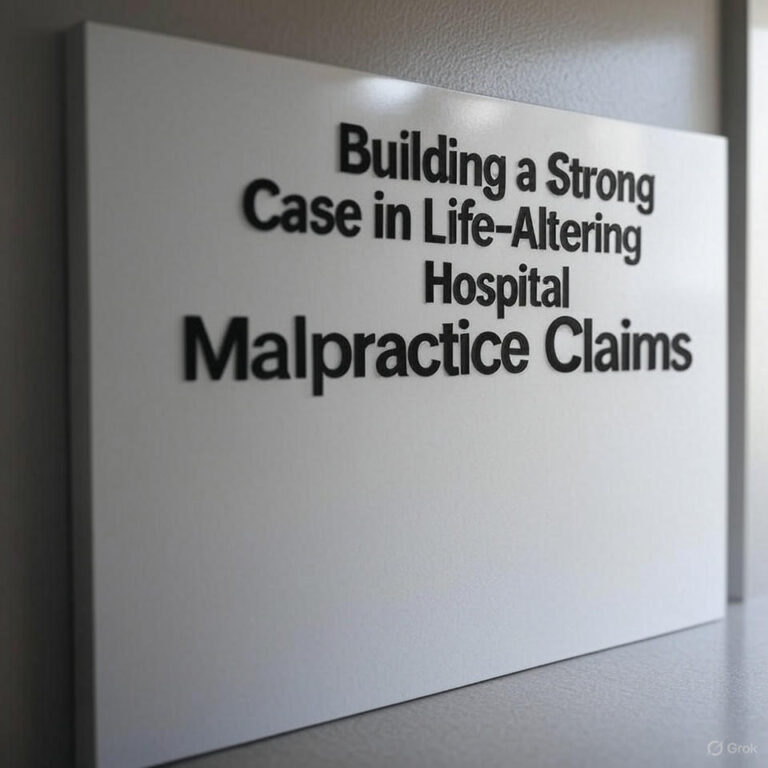 Building a Strong Case in Life-Altering Hospital Malpractice Claims